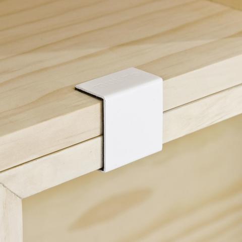 Modular træhylder i fyrtræ